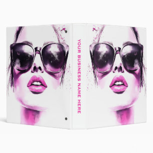 Classeur Lunettes de soleil femme mode aquarelle rose chic