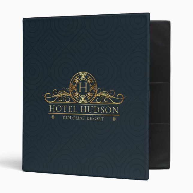 Classeur Luxe Hôtel Business Design (Devant/intérieur)