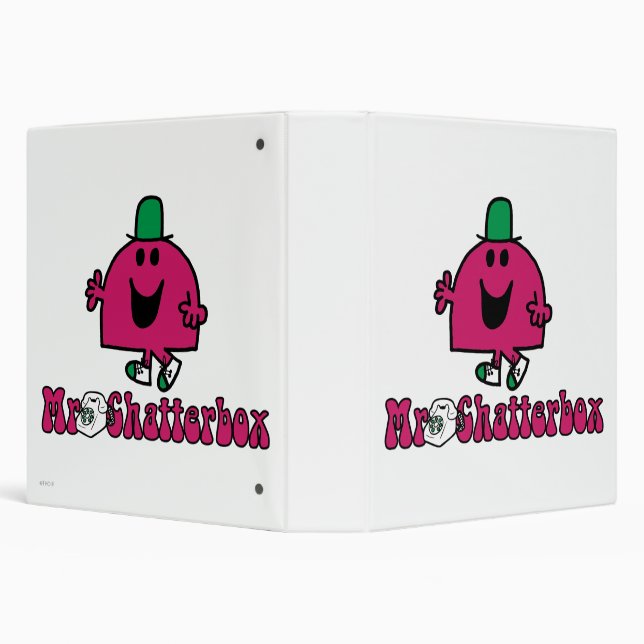 Classeur M. Chatterbox Logo et téléphone (Arrière-plan)