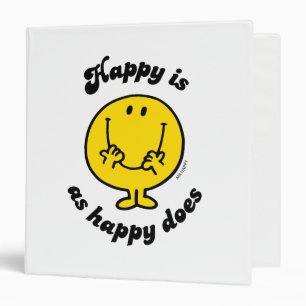Classeur M. Happy Heureux Est Aussi Heureux Que Joyeux Fa