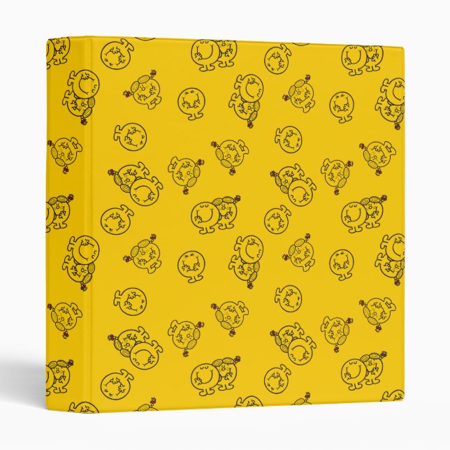Classeur M. Happy & Little Miss Sunshine | Motif jaune (Devant/Côté)
