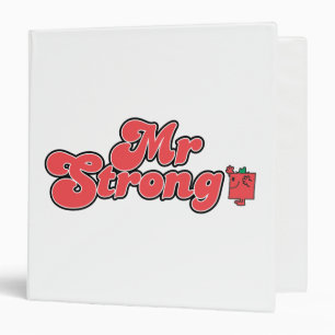 Classeur M. Strong Lettres rouges