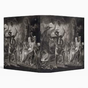 Classeur Macbeth, les trois sorcières et Hecate dans l'act