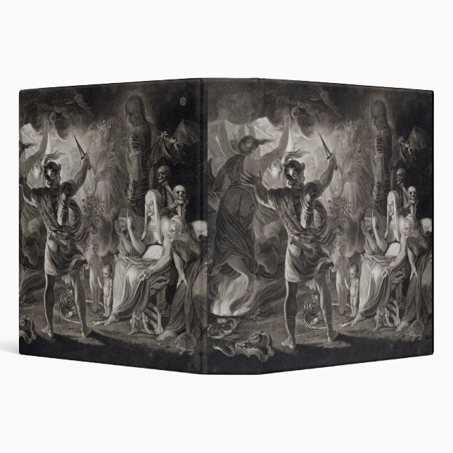 Classeur Macbeth, les trois sorcières et Hecate dans l'acte (Arrière-plan)