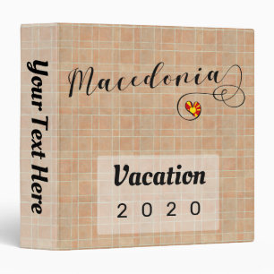 Classeur Macédonien Macédoine Vacances Album Recettes de fa