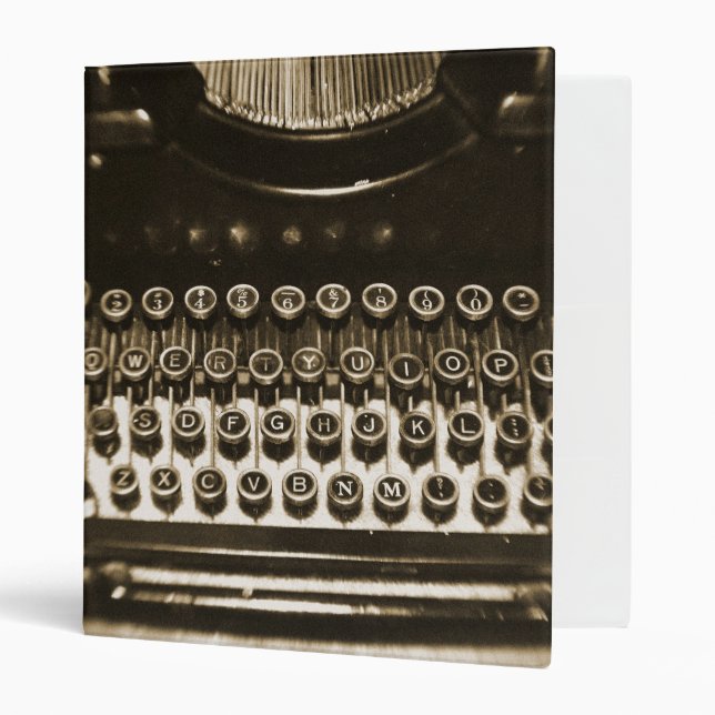 Classeur Machine à écrire (Devant/intérieur)
