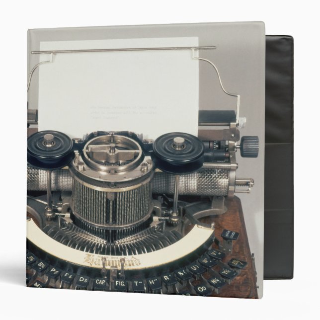 Classeur Machine à écrire de Hammond, avec le clavier idéal (Devant/Intérieur)