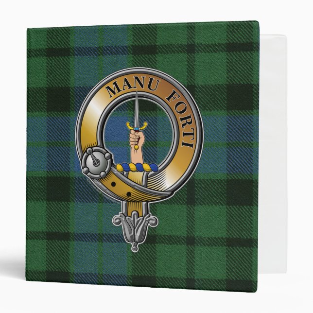Classeur MacKay Tartan & Badge (Devant/Intérieur)