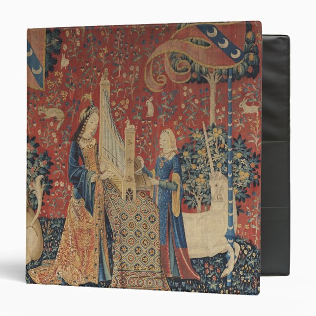 Classeur Madame et la licorne : 'Hearing (Devant/Intérieur)