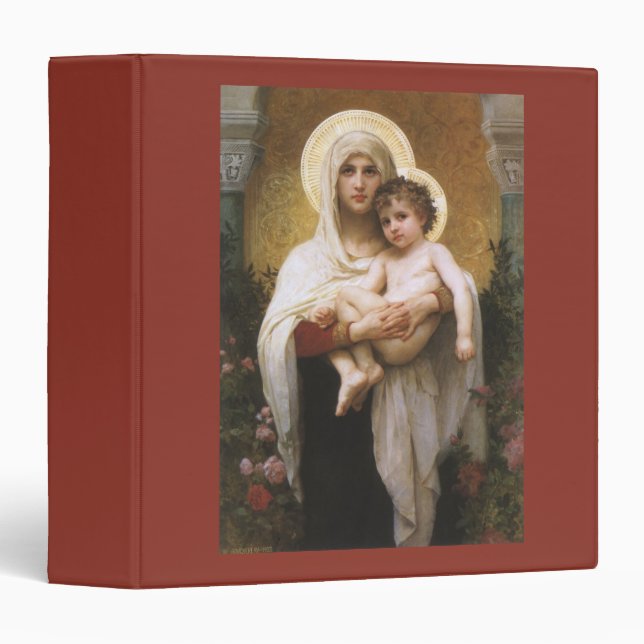 Classeur Madonna des Roses par Bouguereau (Devant/Côté)