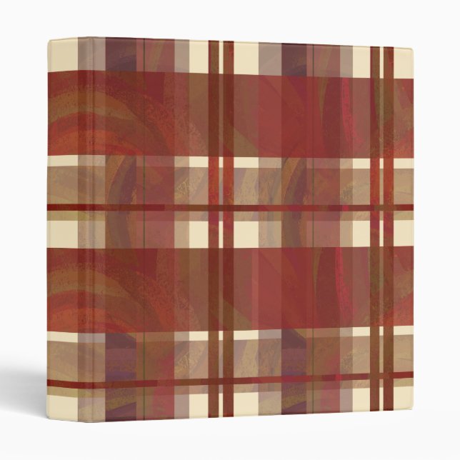 Classeur Madras Plaid Fall Red (Devant/Côté)