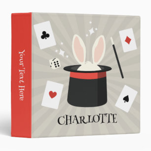 Classeur Magicien Magicien Enfants Nom personnalisé Enfants