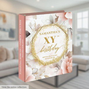 Classeur Magnifique album de mémoire Blush Ivory Gold Anniv