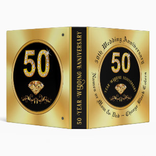 Classeur Magnifique album photo du 50e anniversaire du Mari