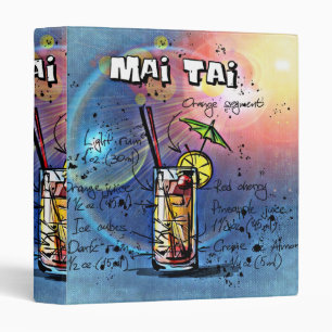 Classeur Mai Tai Cocktail (#4 sur 12 jeux de recettes de bo