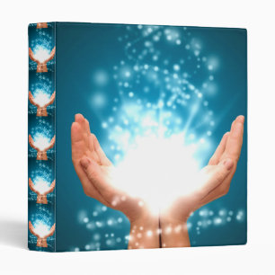 Classeur Main de guérison verte chakra Reiki énergie zen