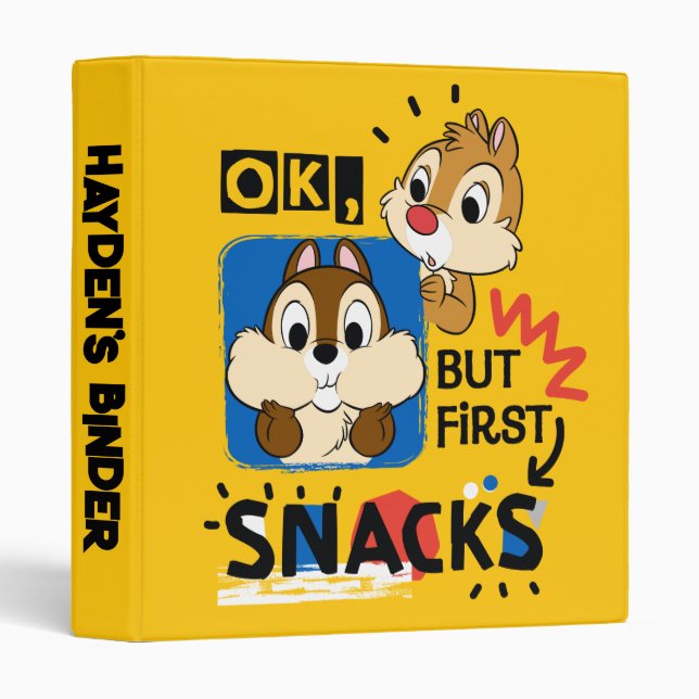 Classeur Mais Les Premiers Snacks Chipmund (Devant/Côté)