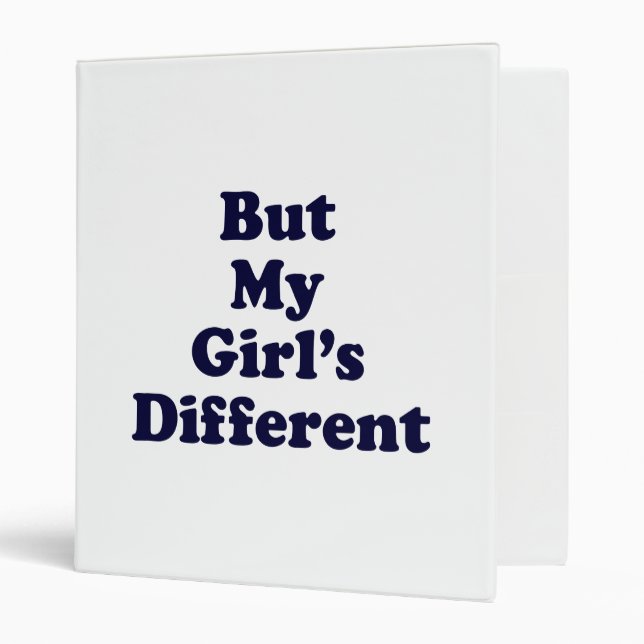 Classeur Mais ma fille est différente (Devant/intérieur)