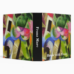 Classeur Maison avec des arbres par Franz Marc, Beaux-arts 