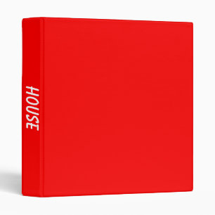 Classeur Maison couleur rouge uni moderne