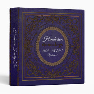 Classeur Maison D'Histo Royal Blue Généalogie