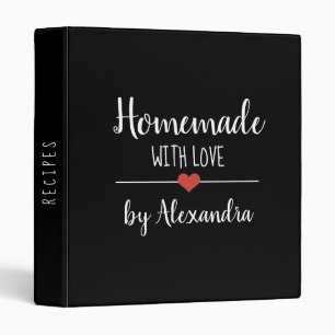 Classeur Maison moderne faite avec amour noir blanc Nom Rec