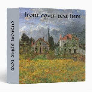 Classeur Maisons à Argenteuil par Claude Monet, Art Vintage