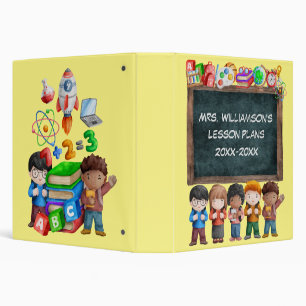Classeur Maître de l'école aquarelle Chalkboard Texte