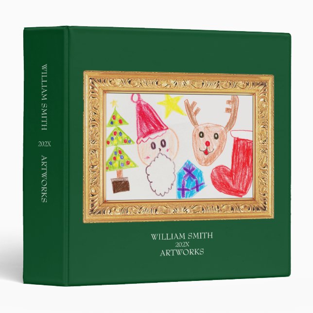 Classeur Make a Art book of Your Kid's ArtWorks | Frame (Devant/Côté)