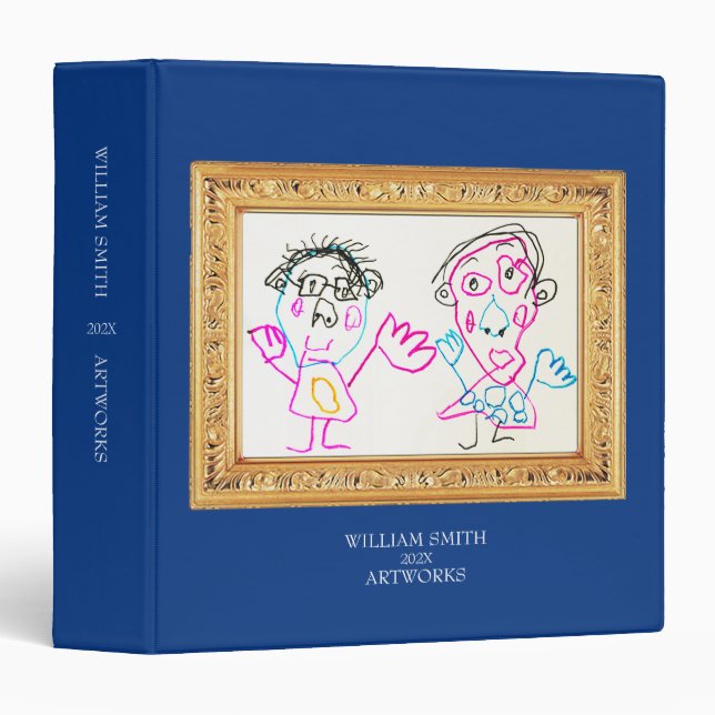 Classeur Make a Art book of Your Kid's ArtWorks | Frame (Devant/Côté)