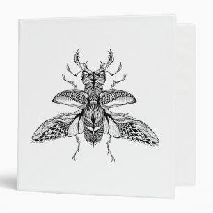 Classeur Mâle-Scarabée psychédélique inspiré