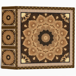 Classeur Mandala beige magnifique