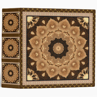 Classeur Mandala beige magnifique