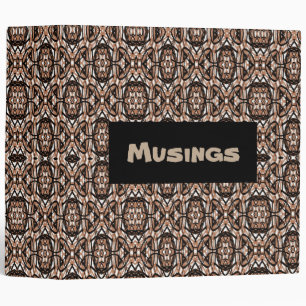 Classeur Mandala Brown, blanc et noir