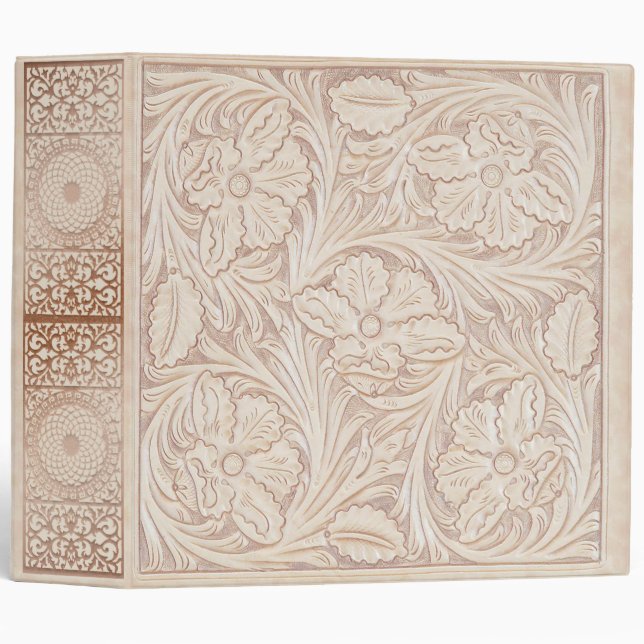 Classeur Mandala floral de bourrasque (Devant/Côté)