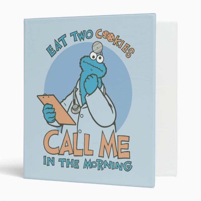 Classeur Mangez deux cookies, appelez-moi le matin (Devant/intérieur)