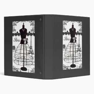 Classeur Mannequin blanc noir de mode de Paris