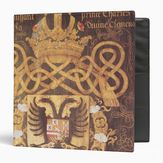 Classeur Manteau des bras de Charles V du 23ème chapitre (Devant/Intérieur)