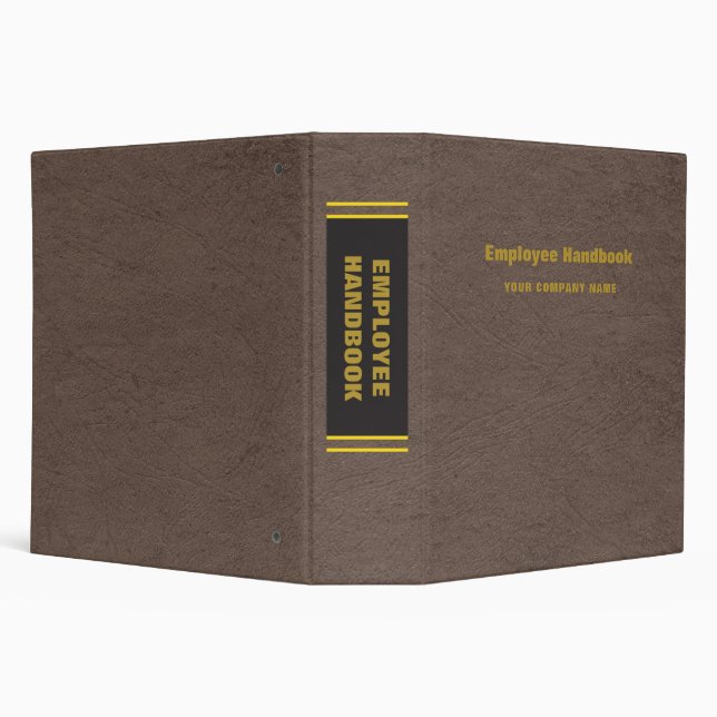 Classeur Manuel de l'employé en cuir élégant (Arrière-plan)