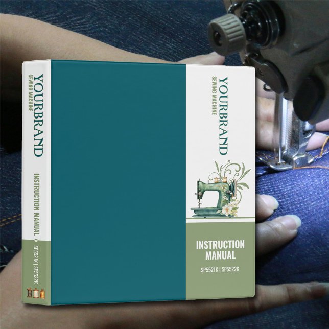 Classeur Manuel d'instruction de la machine à coudre (Protect your new sewing machine manual with this beautiful binder from Night and Day Designs)