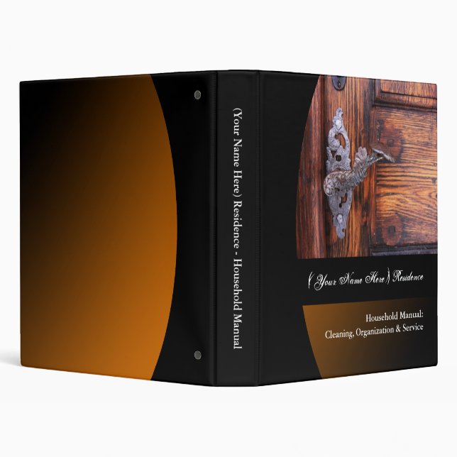 Classeur Manuel personnalisé de ménage (Arrière-plan)