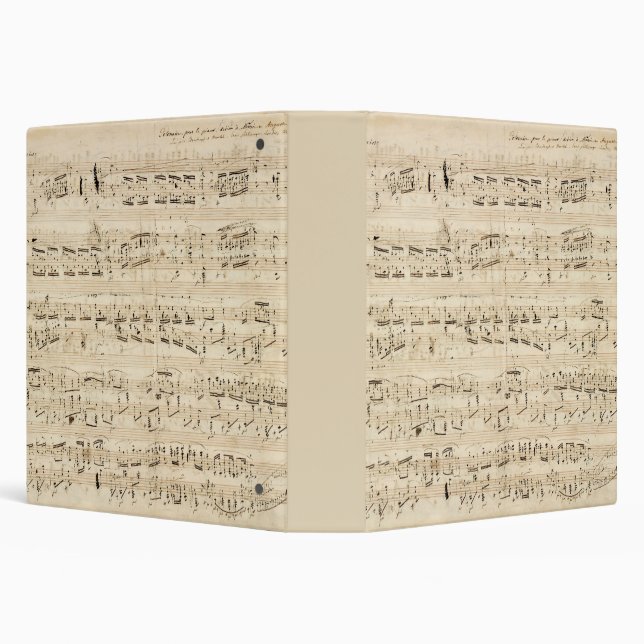 Classeur Manuscrit de la Chopin de musique de la feuille d' (Arrière-plan)