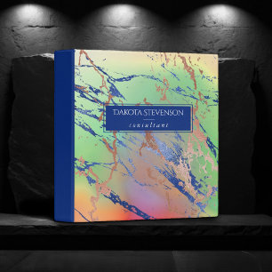 Classeur Marbre Vivant Marque Aquarelle Colorée et Audaci