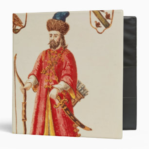 Classeur Marco Polo s'est habillé dans le costume de tartr