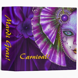 Classeur Mardi Gras Carnaval Profond violet Album photo Cla