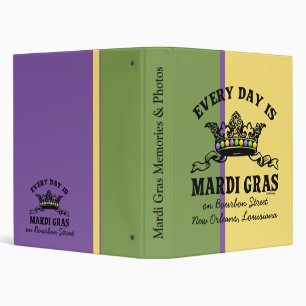 Classeur Mardi gras personnalisable