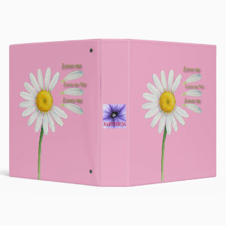 Classeur Marguerite "Je t'aime, je ne t'aime pas" - Aquarel