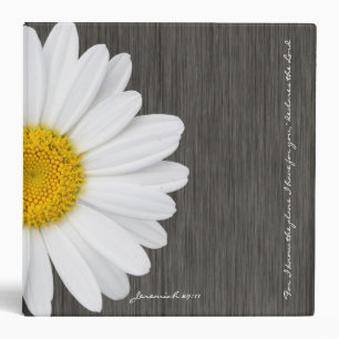 Classeur Marguerite rustique de vers de bible de 29:11 de