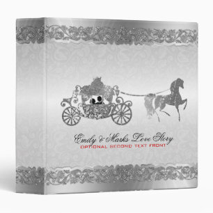 Classeur Mariage Argent Et Noir Cheval & Carrières Design 2