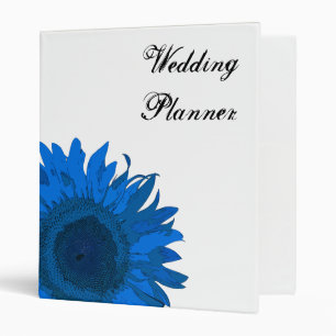 Classeur Mariage bleu de tournesol